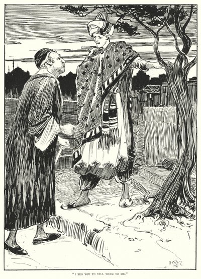 "Jag ber dig att sälja dem till mig" (gravyr) av Arthur David McCormick