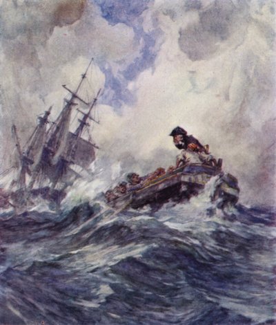 Löjtnant Nelson går ombord på ett pris i storm av Arthur David McCormick