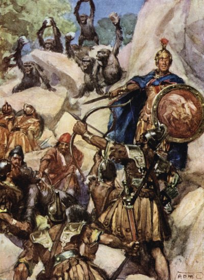 Karthagerna attackerar gorillorna av Arthur David McCormick