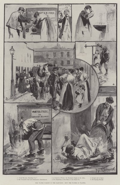 Vattensvälten i East-End, hur vattnet slösas bort av Arthur David McCormick