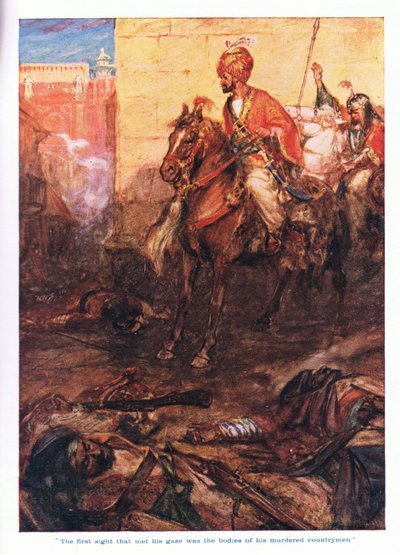 Den första synen som mötte hans blick var kropparna av hans mördade landsmän av Arthur David McCormick