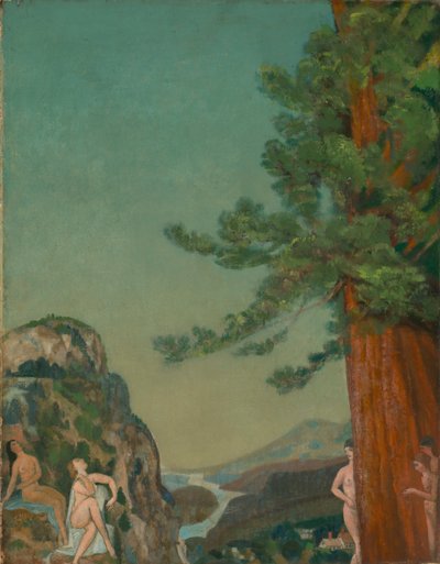 På klipporna, ca. 1898. av Arthur Davies