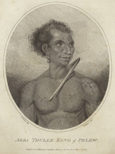 Porträtt av Abba Thulle, kung av Pelew av Arthur Devis