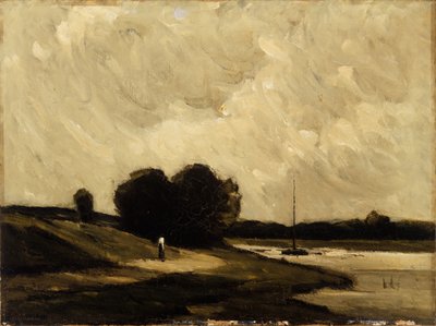 Nära Portchester (olja på duk) av Arthur Douglas Peppercorn