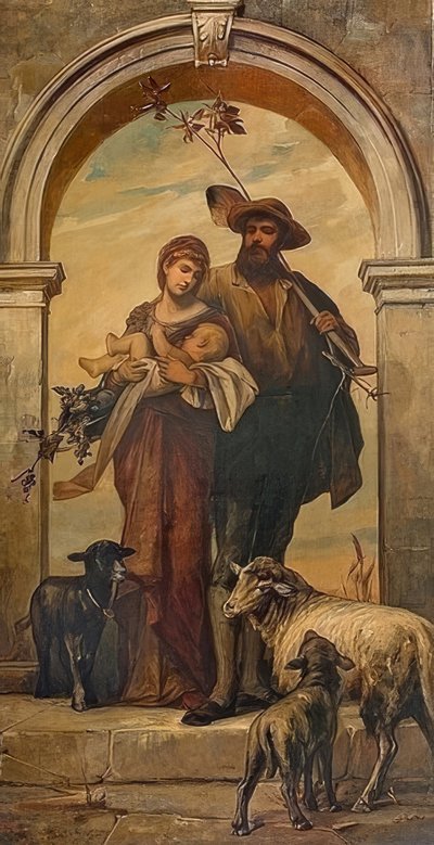 Vinmakarfamiljen. 1894 av Arthur Fitger