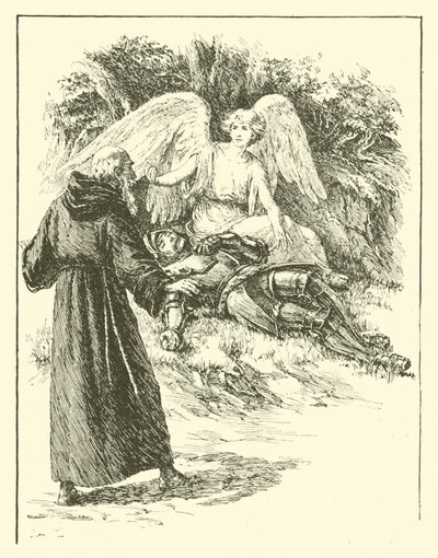 Sir Guyon, ridderlighetens mästare (gravyr) av Arthur George Walker