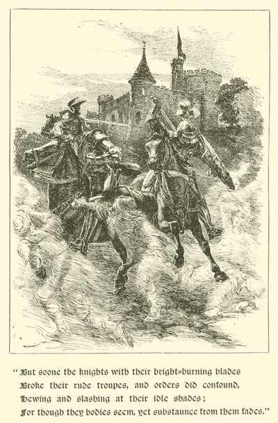 Sir Guyon, The House of Temperance (gravyr) av Arthur George Walker