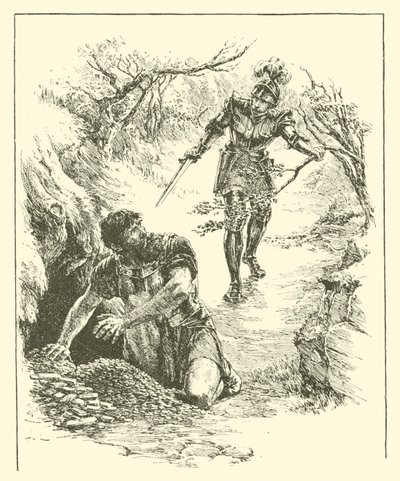 Sir Guyon, Plutos rike (gravyr) av Arthur George Walker