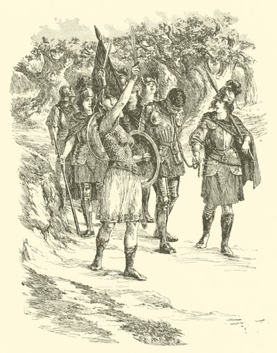 The Adventures of Sir Artegall, Queen Of The Amazons (gravyr) av Arthur George Walker