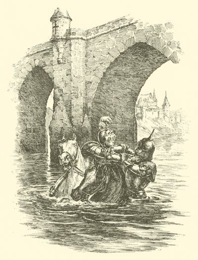 Sir Artegalls äventyr, Saracensbron (gravyr) av Arthur George Walker