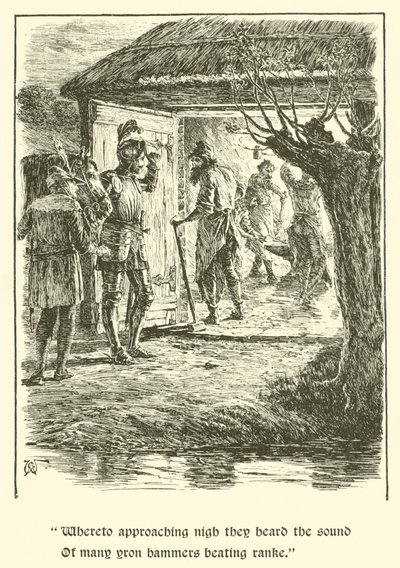 The Legend of Britomart, The House of Care (gravyr) av Arthur George Walker