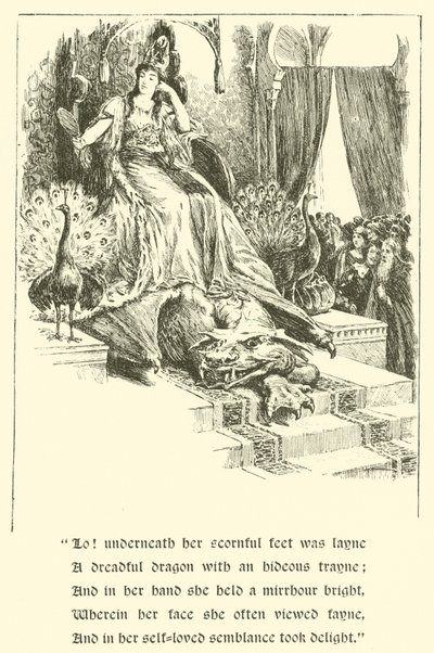 Röda korsriddaren, stolthetens hus (gravyr) av Arthur George Walker