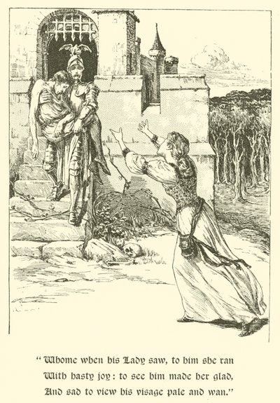 Röda korsriddaren, den underbara buglen (gravyr) av Arthur George Walker