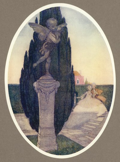Kom bort! kom, söta kärlek! (färg litho) av Arthur George Watts