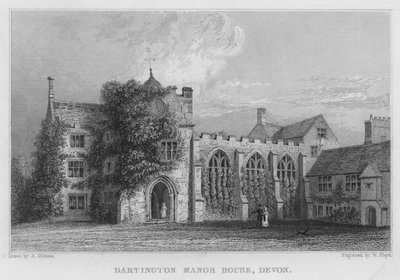 Darlington Manor House, Devon (gravyr) av Arthur Glennie