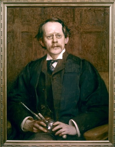 Porträtt av Sir Joseph John Thomson av Arthur Hacker