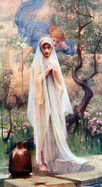 Bebådelsen, 1926. av Arthur Hacker