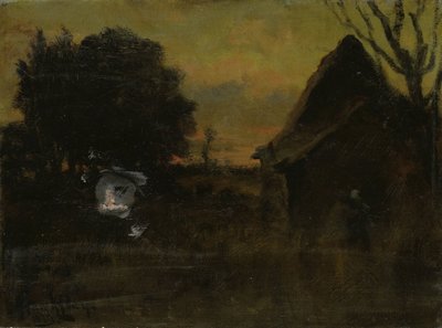 "Vid solnedgången" av Arthur Hawksley (signed by artist)