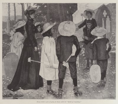 Pilgrimerna från Canterbury, av E Nesbit av Arthur Herbert Buckland