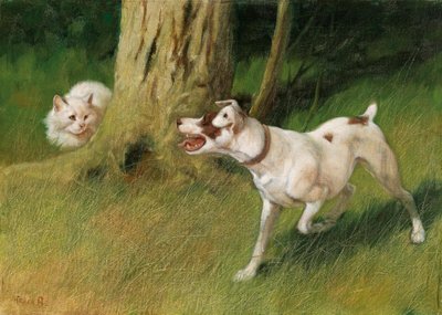 Hund och katt av Arthur Heyer