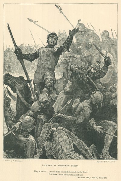 Illustration för kung Richard III av Arthur Hopkins