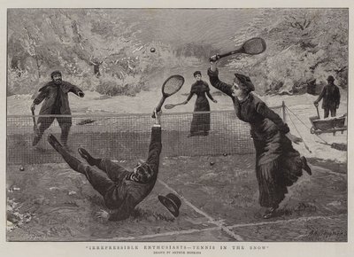 Irrepressible entusiaster, Tennis i snön av Arthur Hopkins