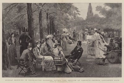 Söndag morgon i Kensington Gardens, efter gudstjänsten i Christ