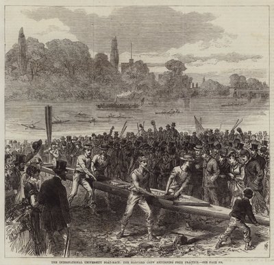 International University Boat-Race, Harvard-besättningen återvänder från praktiken av Arthur Hopkins