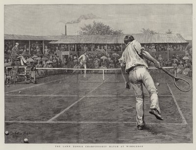 Lawn Tennis Championship Match i Wimbledon av Arthur Hopkins