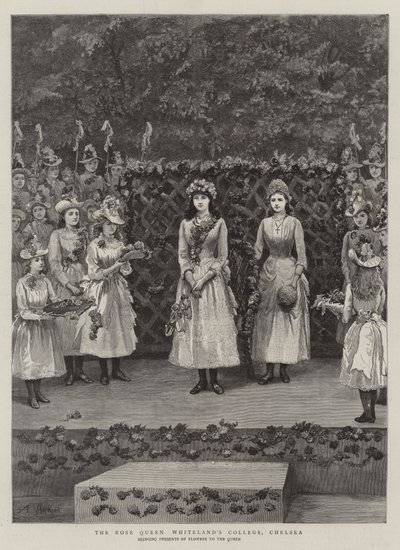Rose Queen Whitelands College, Chelsea av Arthur Hopkins