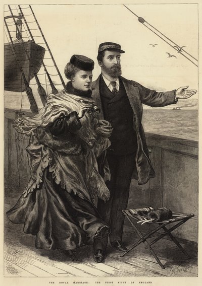 Det kungliga äktenskapet, Englands första syn av Arthur Hopkins
