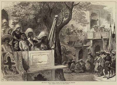 Det kungliga besöket i Indien, i väntan på Shahzadah, Gwalior av Arthur Hopkins