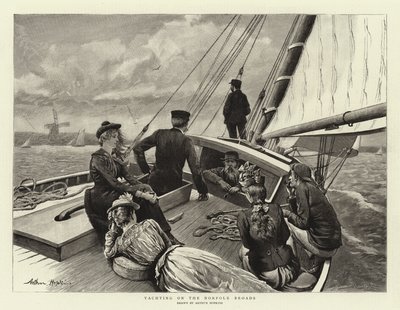 Yachting på Norfolk Broads av Arthur Hopkins