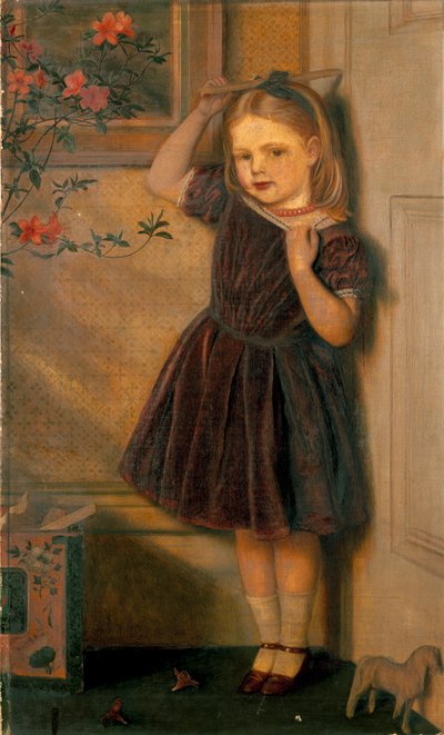 Cecily Ursula, tre år gammal, ställde ut 1867 av Arthur Hughes