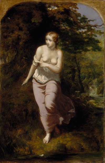 Musidora badar, 1849 av Arthur Hughes