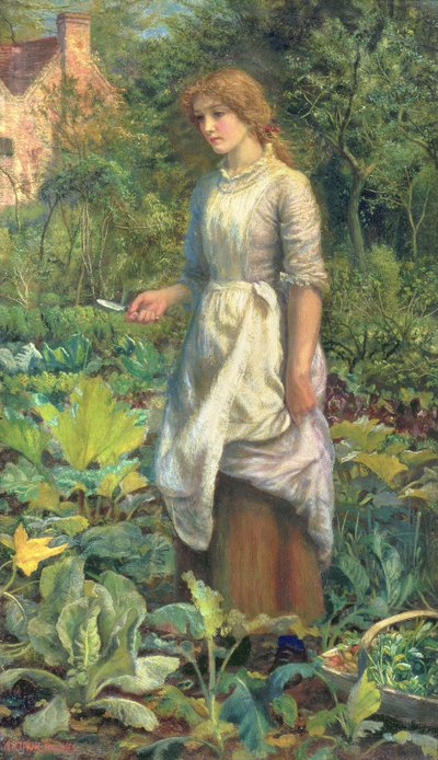 Phyllis, ca 1887 av Arthur Hughes