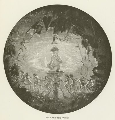 Puck och älvorna av Arthur Hughes