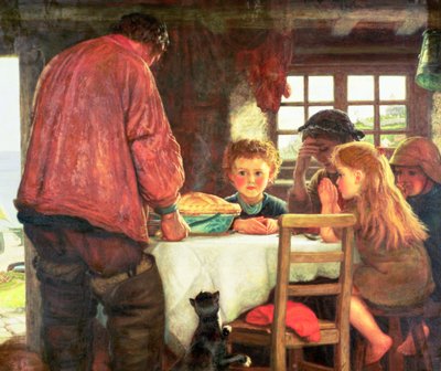 Saying Grace eller Skepparen och hans besättning av Arthur Hughes