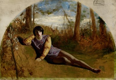 Den unge poeten, 1849 av Arthur Hughes