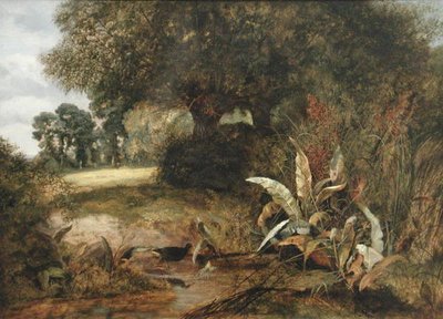 A Quiet Nook (olja på duk) av Arthur J. Stark