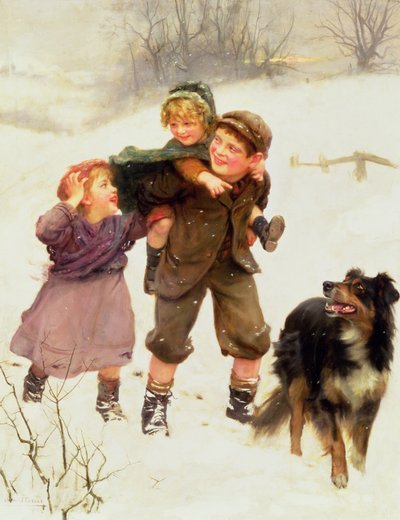 Piggy Back Ride av Arthur John Elsley
