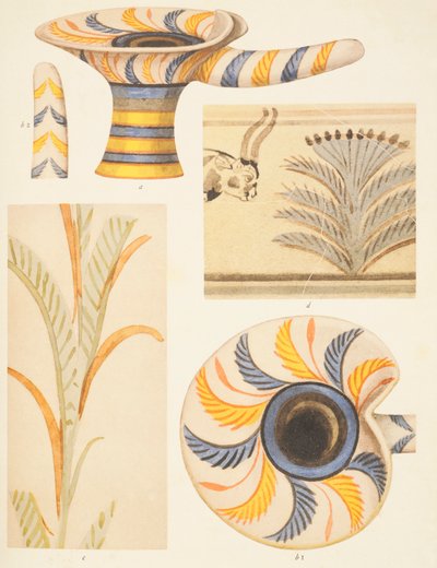 Detalj av keramikdekorationerna från Knossos av Arthur John Evans