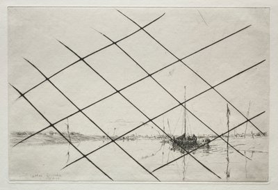 Oyster Grounds (på Essex Creek vid lågvatten) av Arthur John Trevor Briscoe