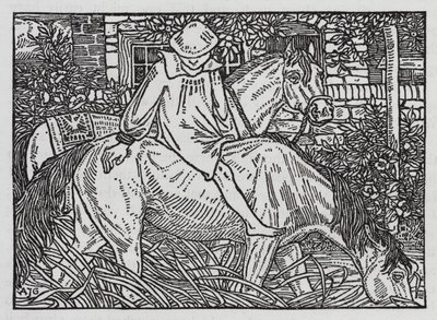 Hans Christian Andersen: Grannfamiljerna (litho) av Arthur Joseph Gaskin