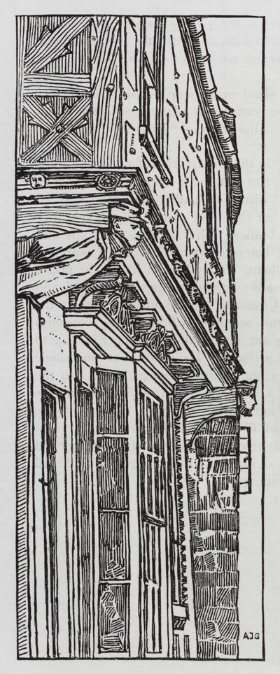 HC Andersen: Det gamla huset (litho) av Arthur Joseph Gaskin