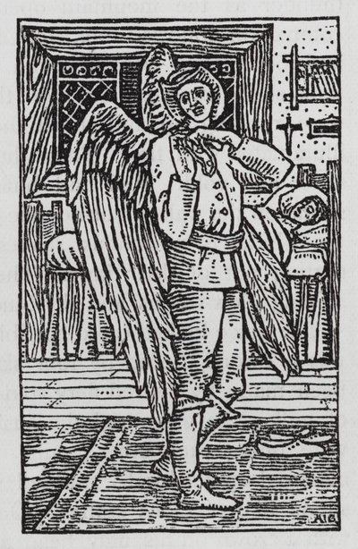 Hans Christian Andersen: The Traveling Companion (litho) av Arthur Joseph Gaskin
