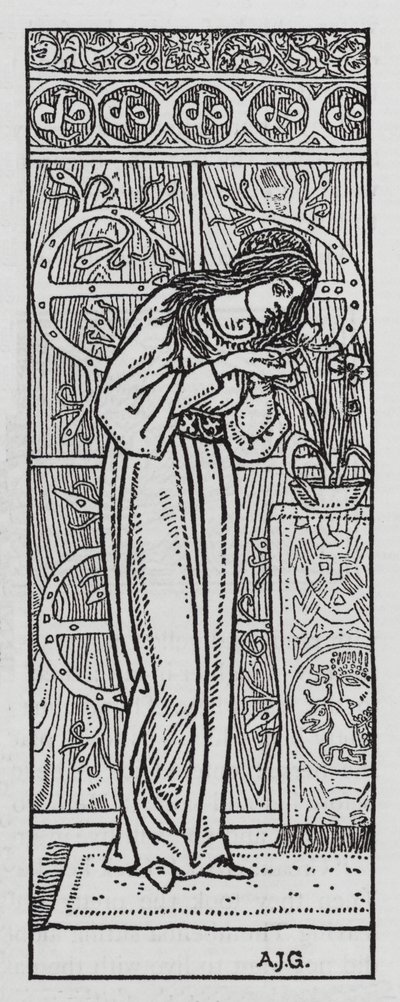 HC Andersen: Tummen (litho) av Arthur Joseph Gaskin