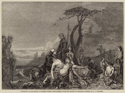 Morgonen efter slaget vid Hastings av Arthur Joseph Woolmer