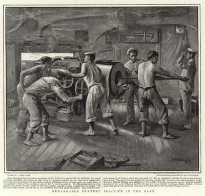 Anmärkningsvärd Gunnery Practice i flottan av Arthur Kemp Tebby
