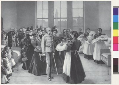 Kejsar Franz Joseph med följe av Arthur Lajos Halmi